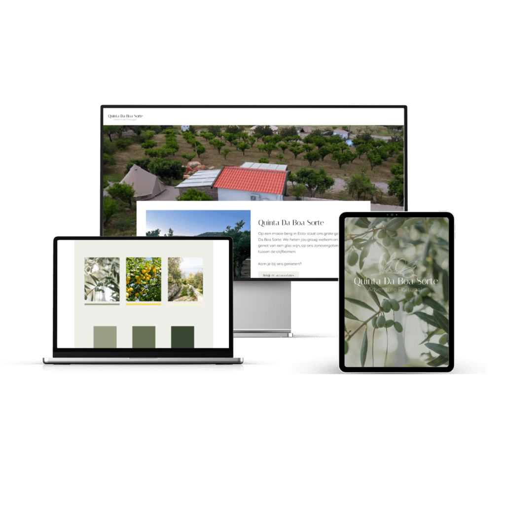 Website en branding Quinta Da Boa Sorte