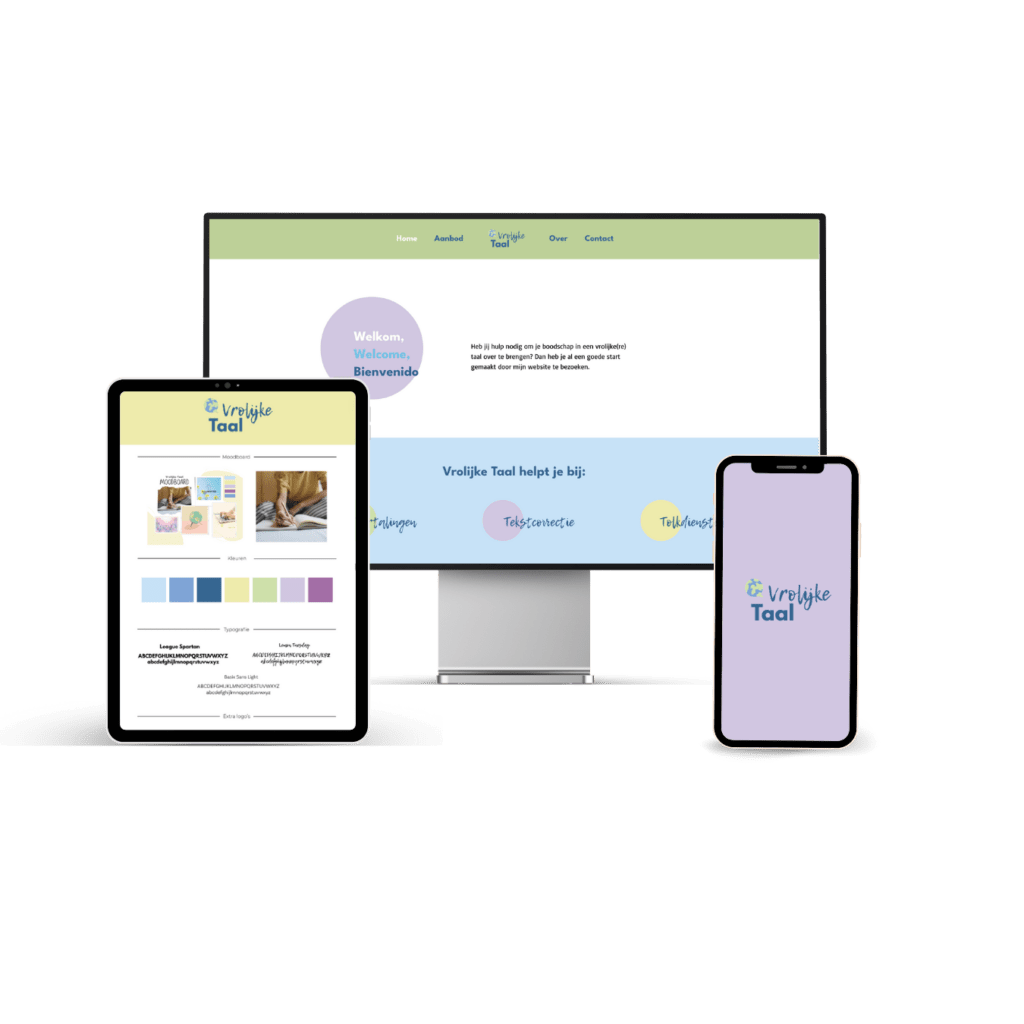 Website en branding Vrolijke Taal